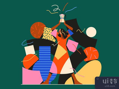 一些关于形状、颜色和咖啡的乐趣。(Some fun with shapes, color and coffee.)