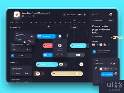 仪表板应用程序的黑暗模式(Dashboard App Dark Mode)
