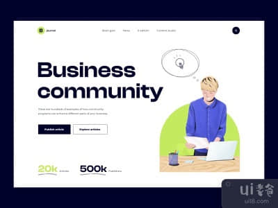 商业期刊主页设计(Business journal home page design)