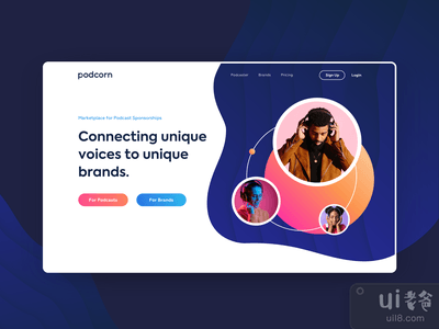 网站设计 - Podcorn(Website Design - Podcorn)