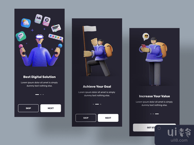 入职界面(Onboarding screen)