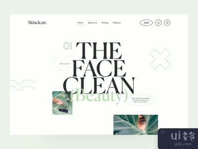 皮肤清洁网站设计(Skinclean website design)