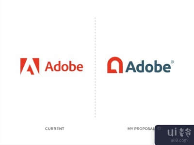 Adobe - 徽标重新设计概念。(Adobe - Logo Redesign Concept.)