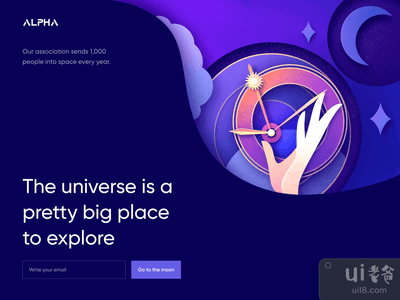 阿尔法 - 设计登陆页面(Alpha - Design Landing Page)