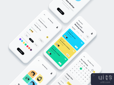 会议应用程序的用户界面(Meeting App UI)