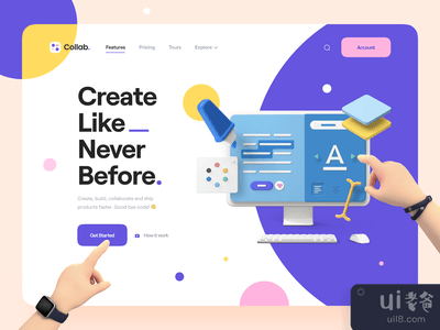 合作项目。- 着陆页套件(Collab. — Landing Page Kit)