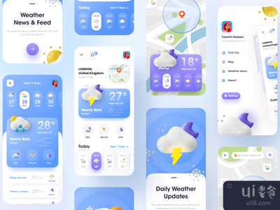 天气应用程序 - 移动应用程序(Weather App - Mobile application)