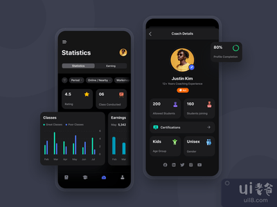 在线辅导移动应用程序(Online Coaching Mobile App)