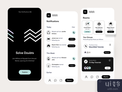 社交应用程序的用户界面(Social App UI)