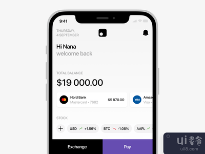 诺德财务软件iOS版用户界面套件(Nord Finance App iOS UI kit ?)