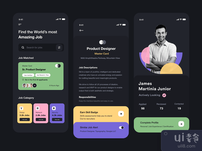 黑暗工作的用户界面(Dark Job UI)