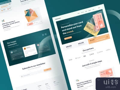 定制信用卡登陆页面设计(Custom credit card landing page design ?)