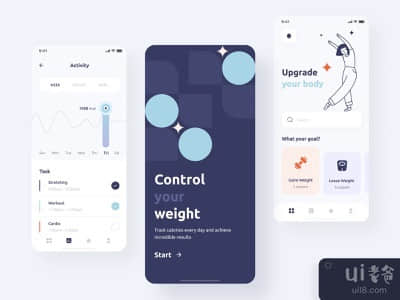 身体力行》iOS版移动应用设计(The Bodywork iOS mobile app design)