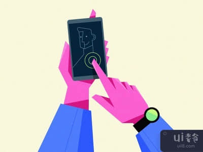 用Adobe Illustrator设计的干净的矢量字符插图(Clean Vector Character Design Illustration in Adobe Illustrator)