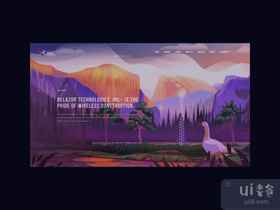 企业网站的UI/UX设计：标志设计和登陆页面(UI/UX design for corporate website: logo design & landing page)