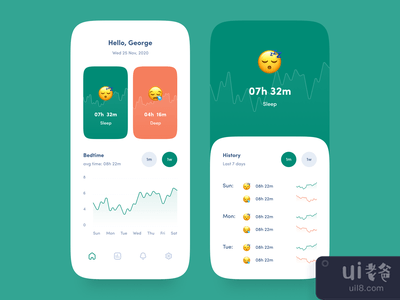 睡眠时间追踪器应用程序(Sleep Time Tracker App)