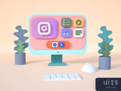 三维插图(3D Illustration)