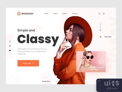 服装店 - 网站概念(Clothing Store - Website Concept)