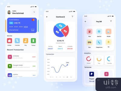 数字钱包UI应用程序(Digital Wallet UI App)