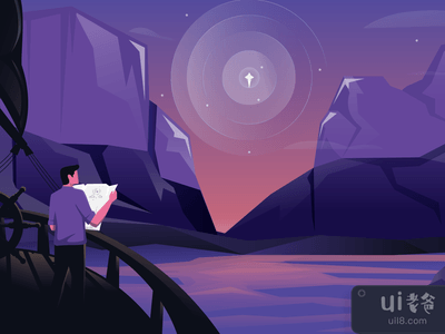 着陆页的横幅插图。(Banner Illustration for Landing Page.)