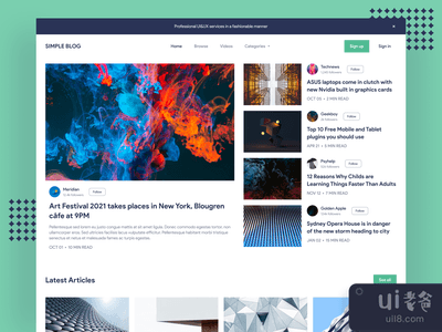 简单的博客概念#2(Simple blog concept #2)
