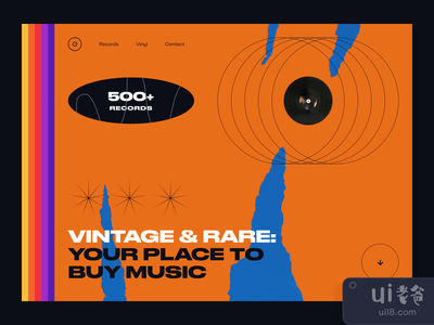 ~ 复古唱片店网站 ~(~ vintage record store website ~)