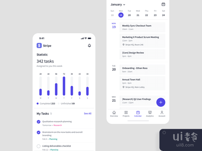 团队管理应用概念(Team Management App Concept)