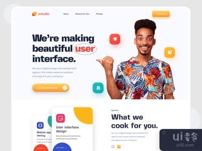 设计机构网站概念(Design Agency Website Concept)