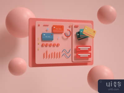 Ui 3D插图(Ui 3D Illustration)