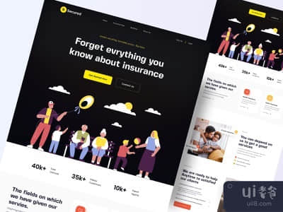 保险机构网站设计(Insurance agency website design)