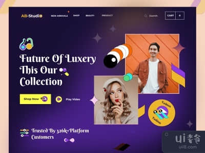 时尚登陆页(Fashion Landing page)