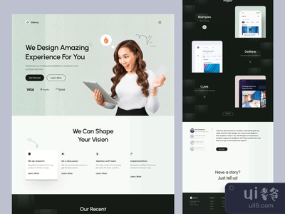 DSantuy - 登陆页面动画(DSantuy - Landing Page Animation)