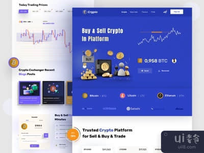 加密货币登陆页(Cryptocurrency landing page)