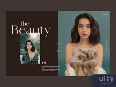 美丽--模型网站概念(The Beauty - Model Website Concept)