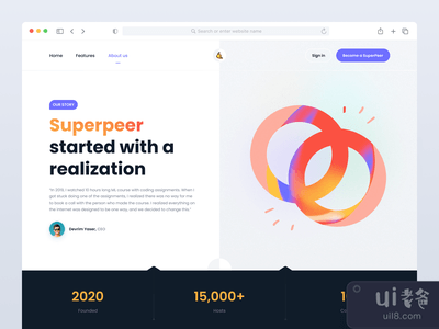 Superpeer登陆页面的重新设计概念?(Superpeer landing page redesign concept ?)