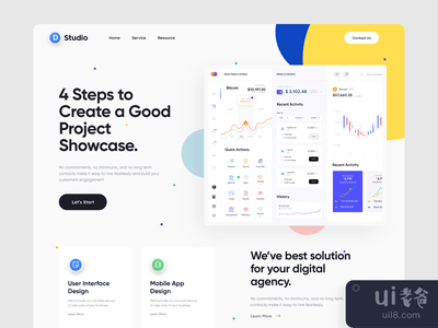 设计机构网站概念(Design Agency Website Concept)