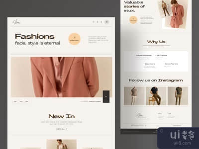 Stix-Fashion登陆页(Stix-Fashion Landing Page)