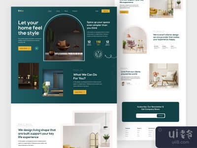 室内设计机构网站(Interior design agency website)