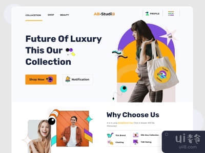 时尚登陆页(Fashion Landing page)