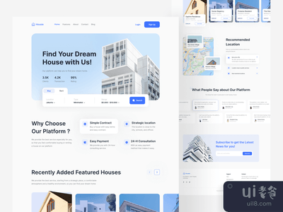 Housie - 房地产着陆页(Housie - Real Estate Landing Page)
