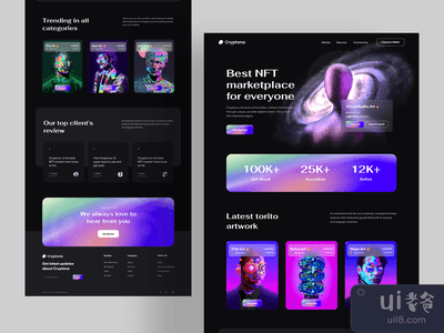 Cryptona:NFT登陆页(Cryptona: NFT Landing Page)