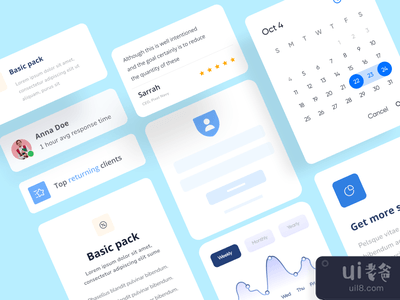 机构登陆页面UI组件(Agency landing page UI components)