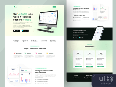 Saas登陆页(Saas Landing Page)