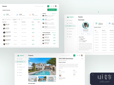 物业管理仪表板用户体验/用户界面(Property Management Dashboard UX/UI)