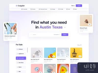 Craigslist的重新设计概念(Craigslist Redesign Concept)
