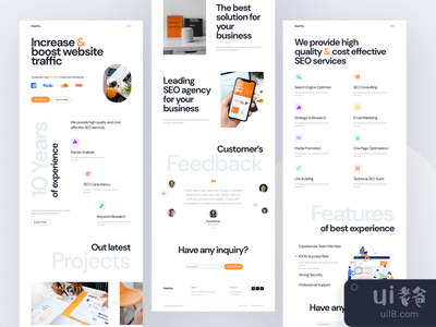 RankPro - SEO机构网站模板(包)(RankPro - SEO Agency Website Template (pack))