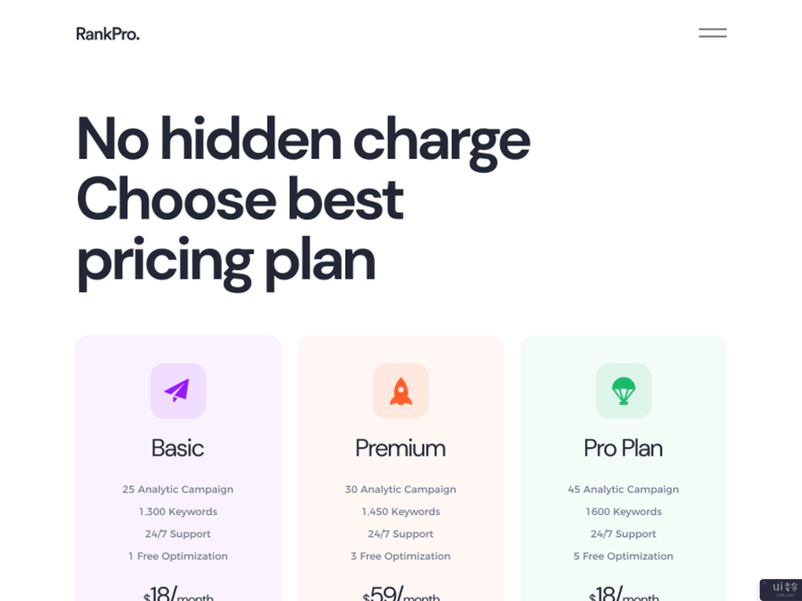 RankPro - SEO机构网站模板(包)(RankPro - SEO Agency Website Template (pack))插图3