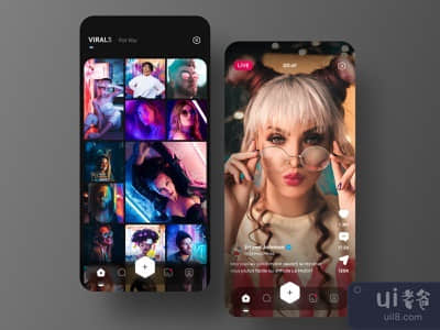 ? 社会视频应用--黑暗版(? Social Video App - Dark Version)
