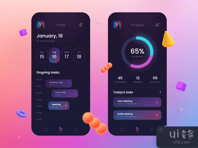 银行应用程序 - 移动设计概念(Banking App - Mobile Design Concept)