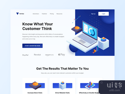 Vertise - 广告网站概念(Vertise - Advertising Website Concept)